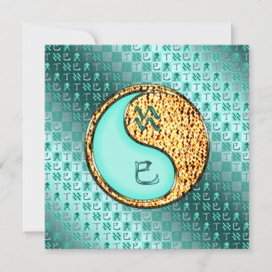 Aquarius & Fire Snake Card