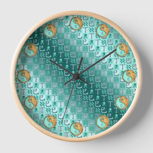 Aquarius & Fire Snake Clock