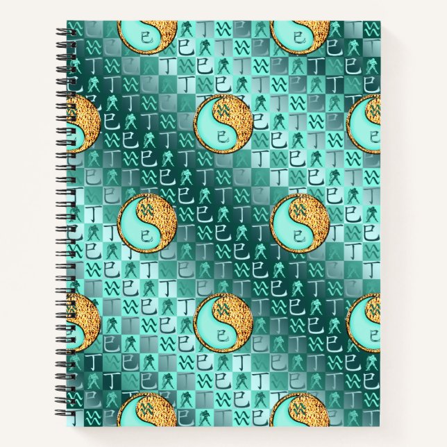 Aquarius & Fire Snake Notebook (Front)
