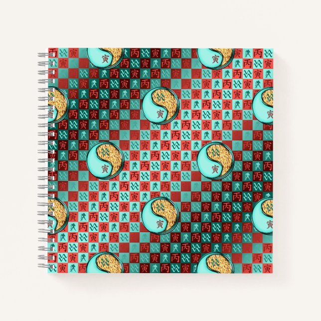Aquarius & Fire Tiger Notebook (Front)