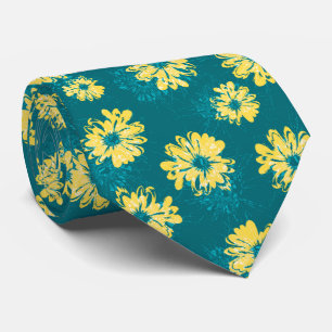 Aquarius Floral Vintage Two-sided Tie
