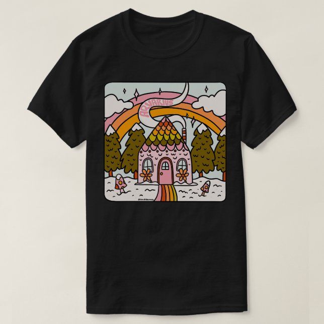 Aquarius Gingerbread House T-Shirt (Design Front)