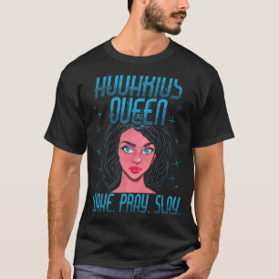 Aquarius Girl Zodiac bday queens or women T-Shirt