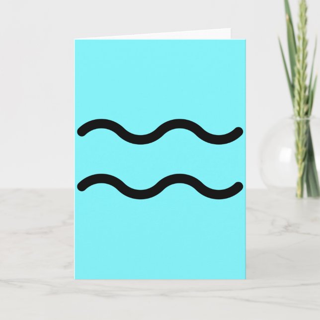 Aquarius Greeting Card (Front)