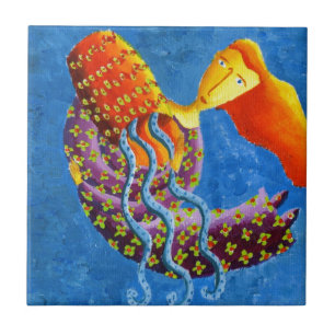 Aquarius Horoscope Zodiac Star Sign Tile