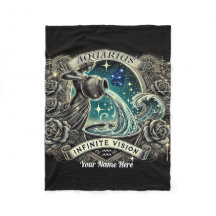 Aquarius “Infinite Vision” Fleece Blanket