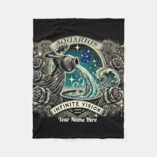 Aquarius “Infinite Vision” Fleece Blanket