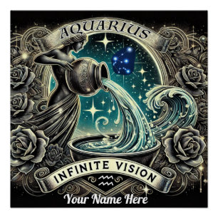 Aquarius “Infinite Vision” Glossy Poster
