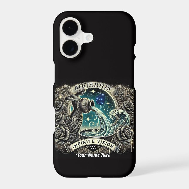 Aquarius “Infinite Vision” iPhone Case  (Back)