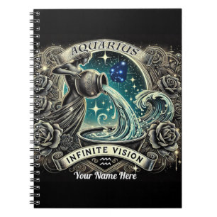 Aquarius “Infinite Vision” Spiral Notebook