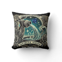 Aquarius “Infinite Vision” Throw Pillow – Personal