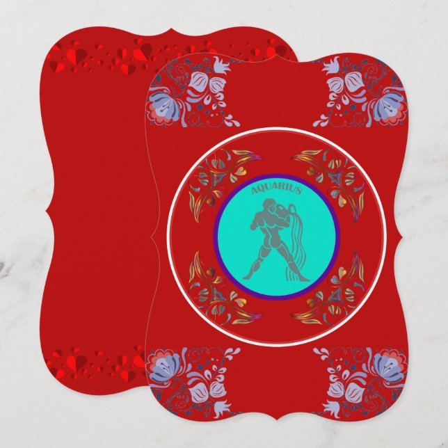 Aquarius Invitation (Front/Back)