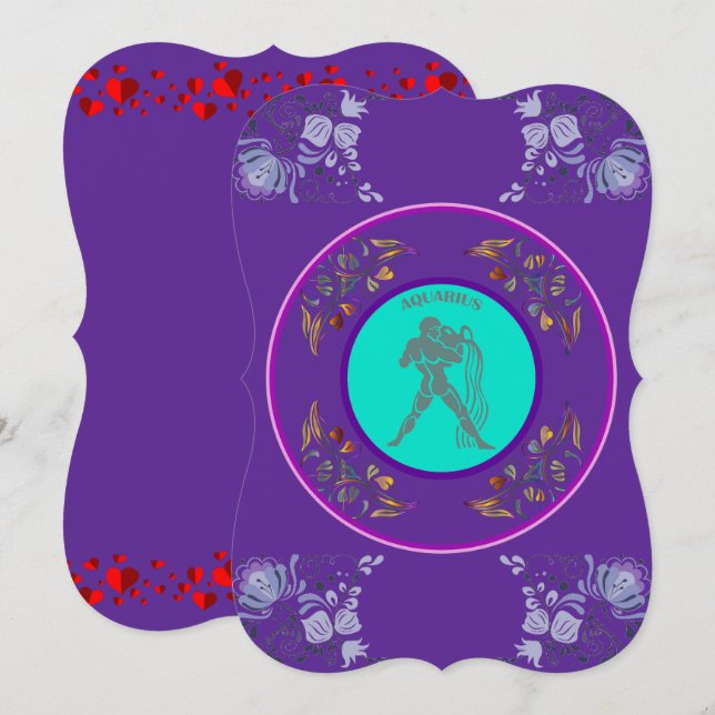 Aquarius Invitation (Front/Back)