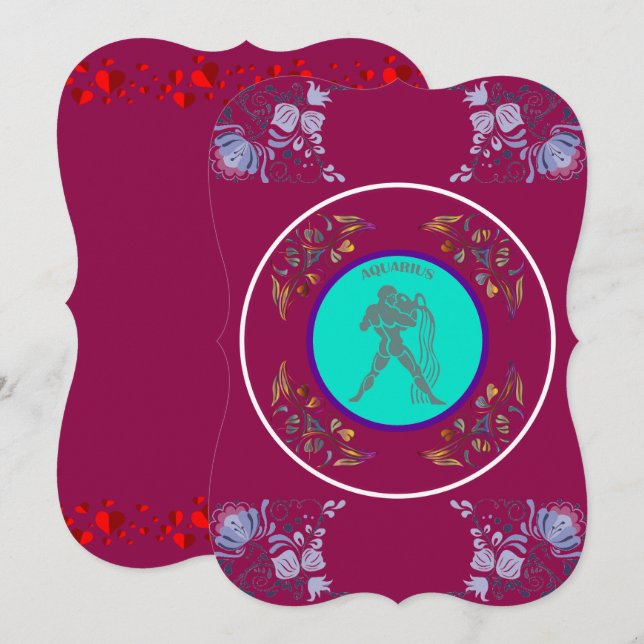 Aquarius Invitation (Front/Back)