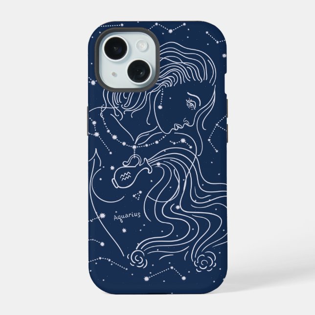 Aquarius iPhone 15 Case (Back)