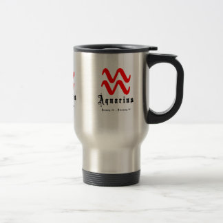 Aquarius, January 20 - February 18 Travel Mug