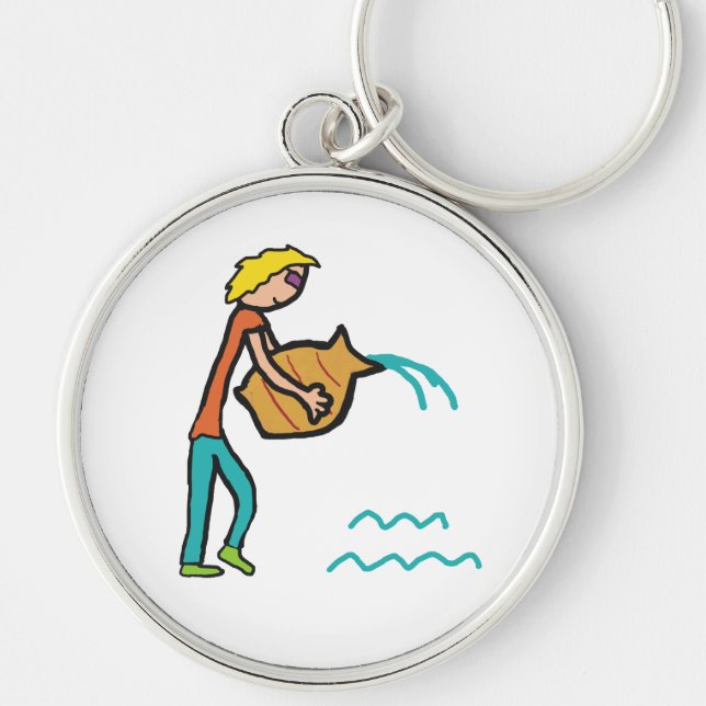 Aquarius Key Ring (Front)