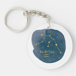Aquarius Key Ring