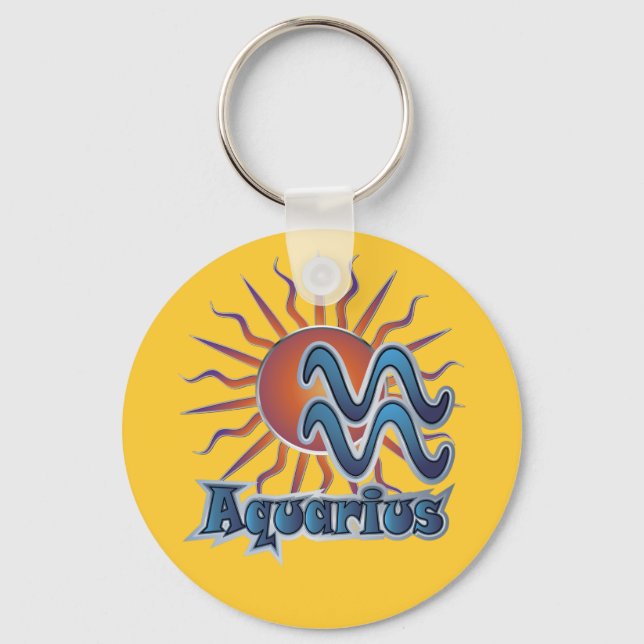 Aquarius Key Ring (Front)