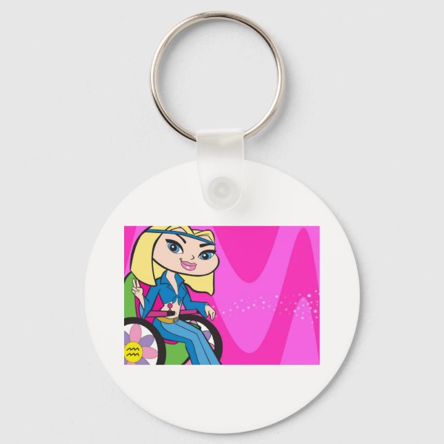 Aquarius Keychain (Front)