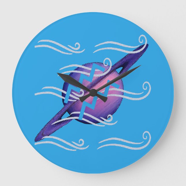 Aquarius Large Clock (Front)