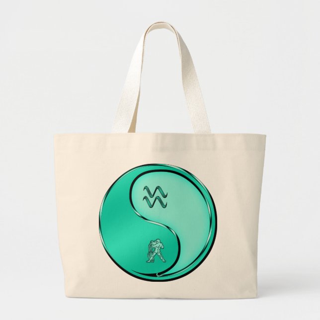 Aquarius Large Tote Bag (Front)