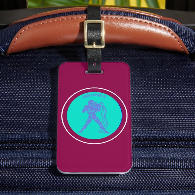 Aquarius Luggage Tag (Front Insitu 2)