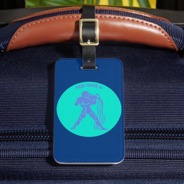 Aquarius Luggage Tag  (Front Insitu 2)