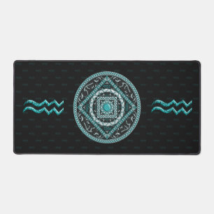 Aquarius Mandala Desk Mat
