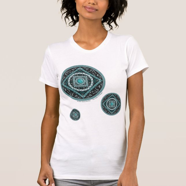 Aquarius Mandala Women's Light Shirt (Front)