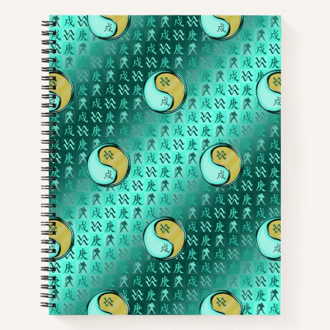 Aquarius & Metal Dog Notebook (Front)