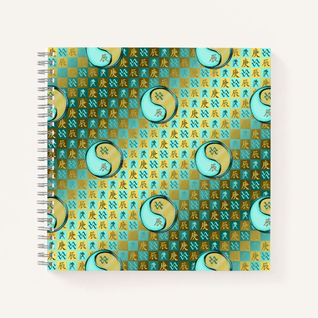 Aquarius & Metal Dragon Notebook (Front)