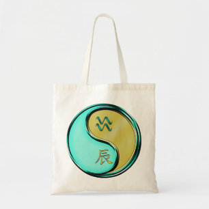 Aquarius & Metal Dragon Tote Bag