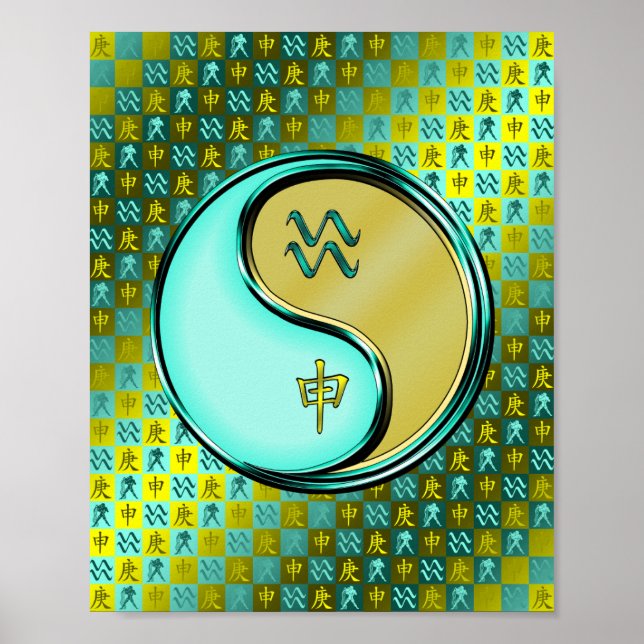 Aquarius & Metal Monkey Poster (Front)