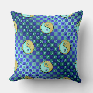 Aquarius & Metal Ox Cushion