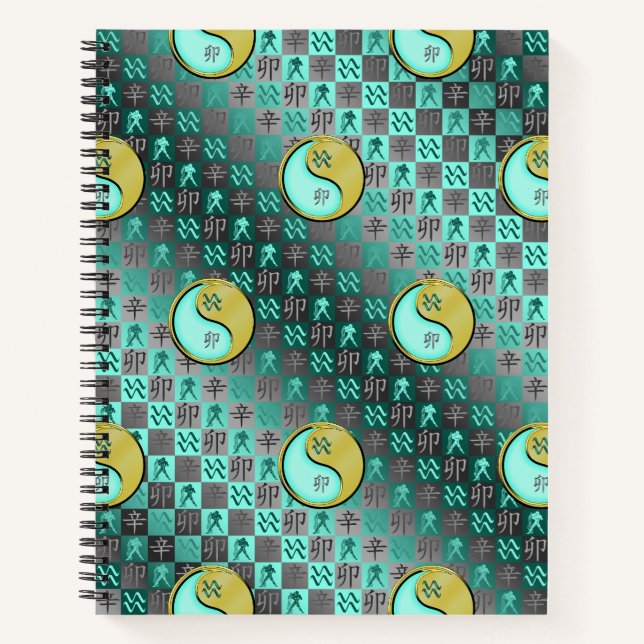 Aquarius & Metal Rabbit Notebook (Front)