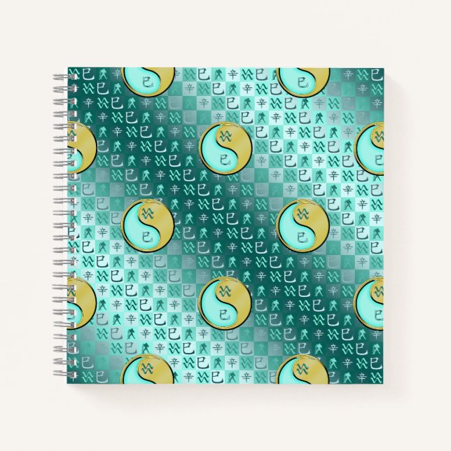 Aquarius & Metal Snake Notebook (Front)