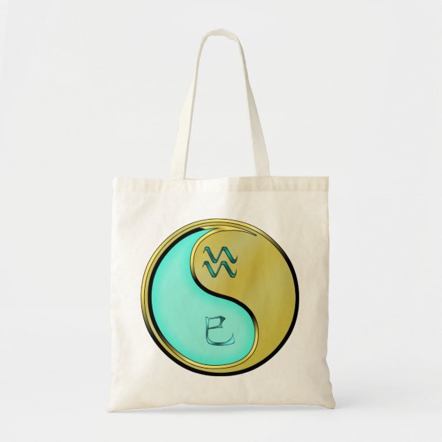 Aquarius & Metal Snake Tote Bag (Front)