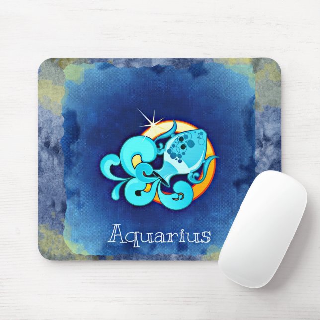 Aquarius Mouse Mat (With Mouse)