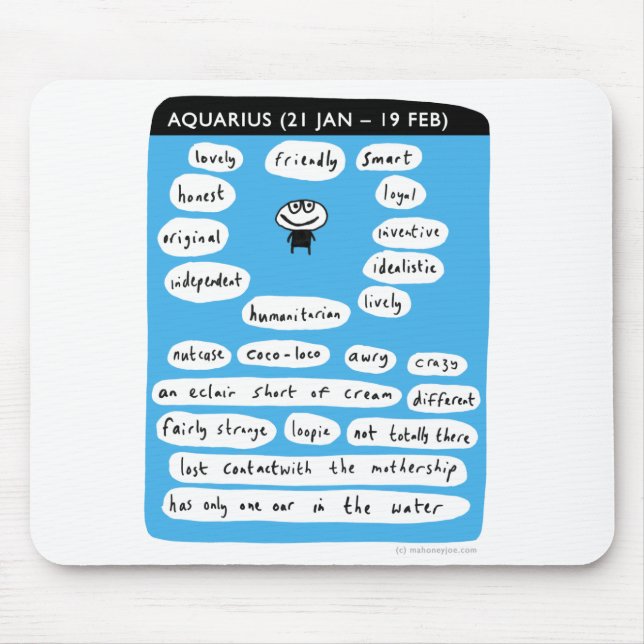 aquarius mouse mat (Front)