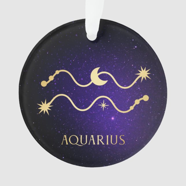 Aquarius Ornament (Front)