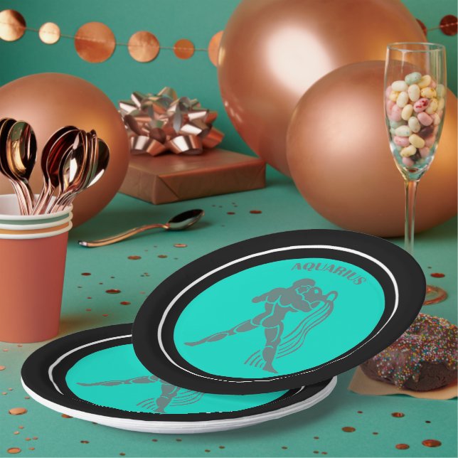 Aquarius Paper Plate (Multi)