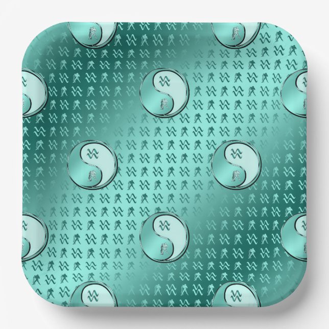 Aquarius Paper Plate (Front)