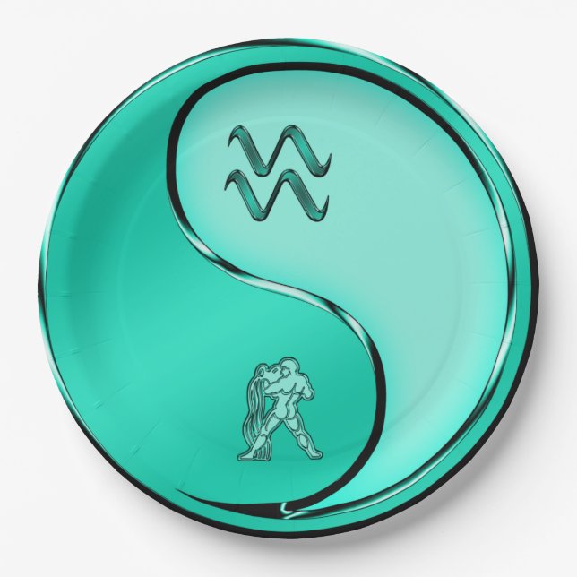 Aquarius Paper Plate (Front)