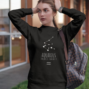 Aquarius Personalised Zodiac Constellation Sweatshirt