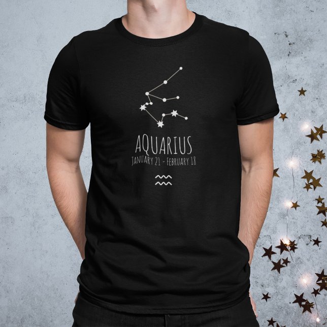 Aquarius | Personalised Zodiac Constellation T-Shirt (Creator Uploaded)
