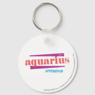 Aquarius Pink Key Ring