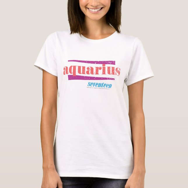 Aquarius Pink T-Shirt (Front)