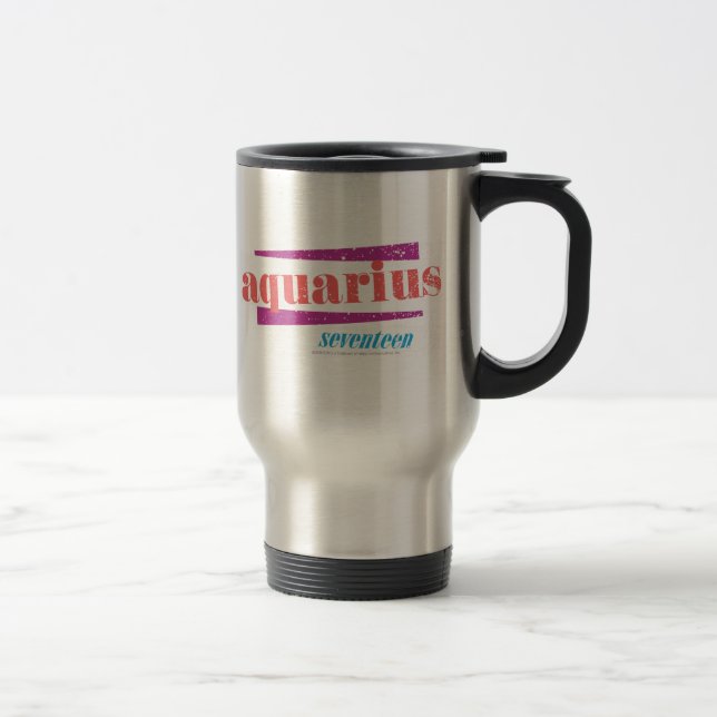 Aquarius Pink Travel Mug (Right)
