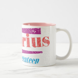 Aquarius Pink Two-Tone Coffee Mug